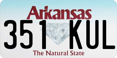 AR license plate 351KUL