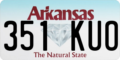 AR license plate 351KUO