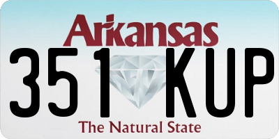 AR license plate 351KUP