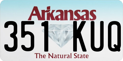 AR license plate 351KUQ