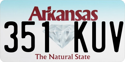 AR license plate 351KUV