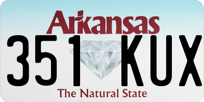 AR license plate 351KUX