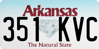 AR license plate 351KVC