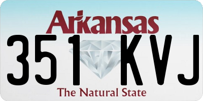 AR license plate 351KVJ