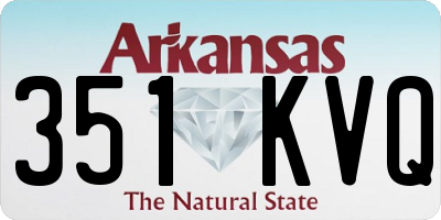 AR license plate 351KVQ