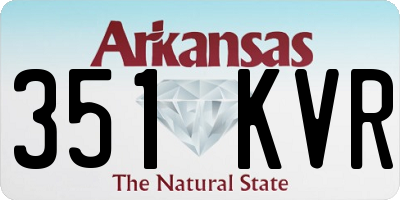 AR license plate 351KVR