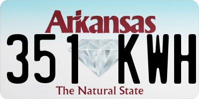 AR license plate 351KWH