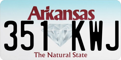AR license plate 351KWJ