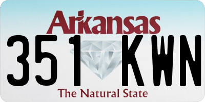 AR license plate 351KWN