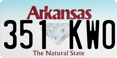 AR license plate 351KWO