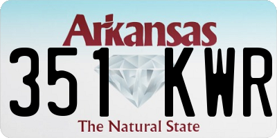 AR license plate 351KWR