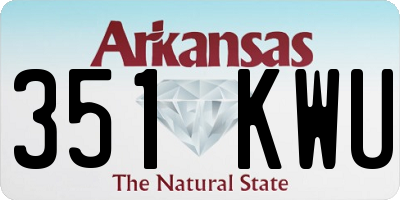 AR license plate 351KWU