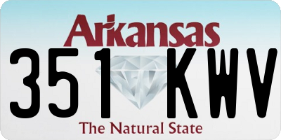 AR license plate 351KWV