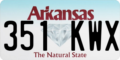 AR license plate 351KWX