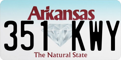 AR license plate 351KWY