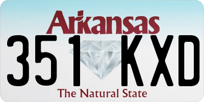 AR license plate 351KXD