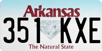 AR license plate 351KXE