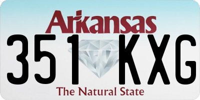AR license plate 351KXG