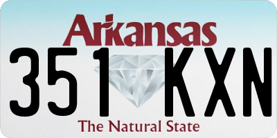 AR license plate 351KXN