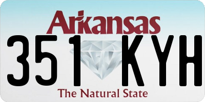 AR license plate 351KYH