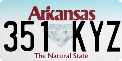 AR license plate 351KYZ