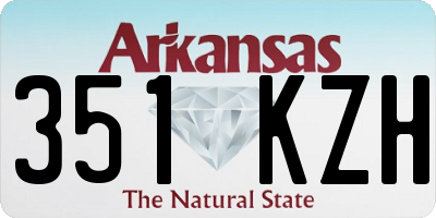 AR license plate 351KZH