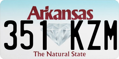 AR license plate 351KZM