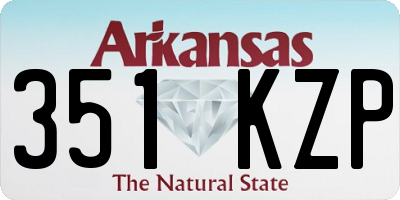 AR license plate 351KZP