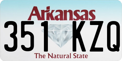 AR license plate 351KZQ