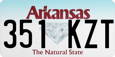 AR license plate 351KZT