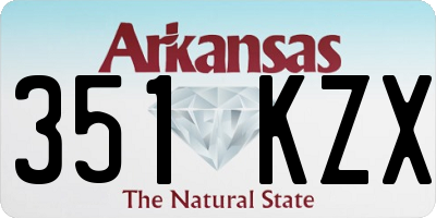 AR license plate 351KZX