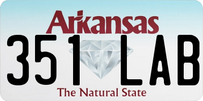 AR license plate 351LAB