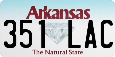 AR license plate 351LAC