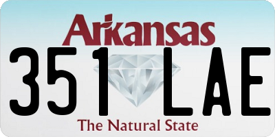 AR license plate 351LAE