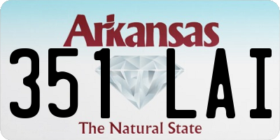 AR license plate 351LAI