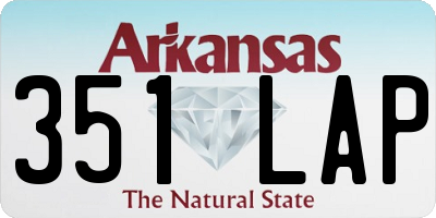 AR license plate 351LAP