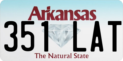 AR license plate 351LAT