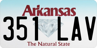 AR license plate 351LAV