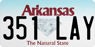 AR license plate 351LAY