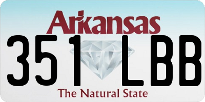 AR license plate 351LBB