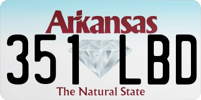 AR license plate 351LBD