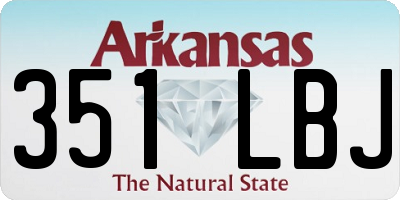 AR license plate 351LBJ