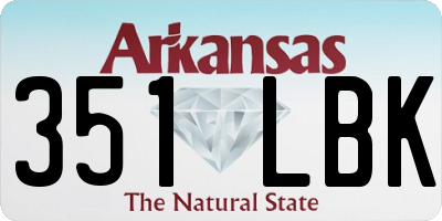 AR license plate 351LBK