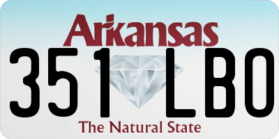 AR license plate 351LBO