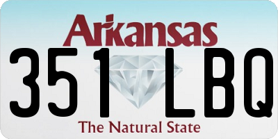 AR license plate 351LBQ