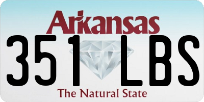 AR license plate 351LBS