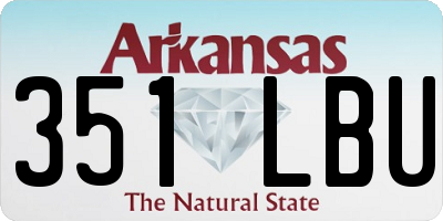 AR license plate 351LBU