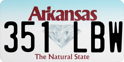 AR license plate 351LBW