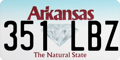 AR license plate 351LBZ