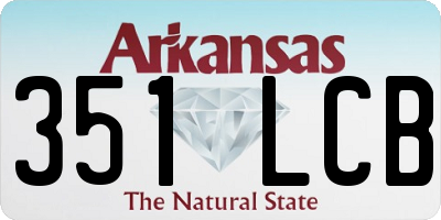 AR license plate 351LCB